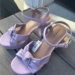 Torrid Women's Purple Bow Sandals